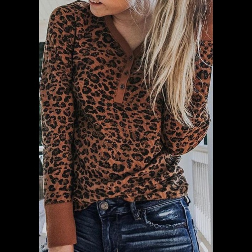 Leopard print Shirt, long sleeve